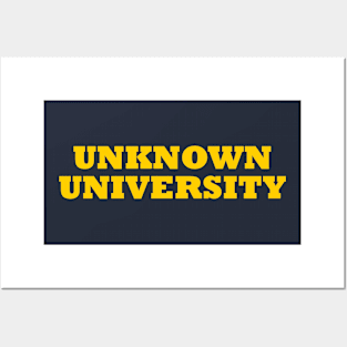 Unknown University Posters and Art